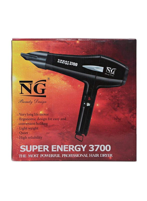 Super Energy NG Beauty Design Hair Dryer, Black