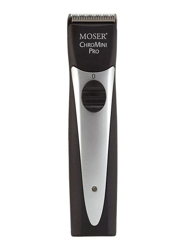 Moser ChroMini Pro Professional Hair Trimmer, 1591-0062, Black/Silver