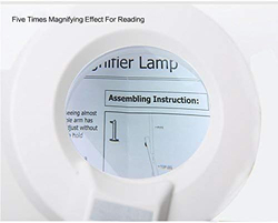I.E LA PERLA TECH Magnifying Lamp with Clamp, White