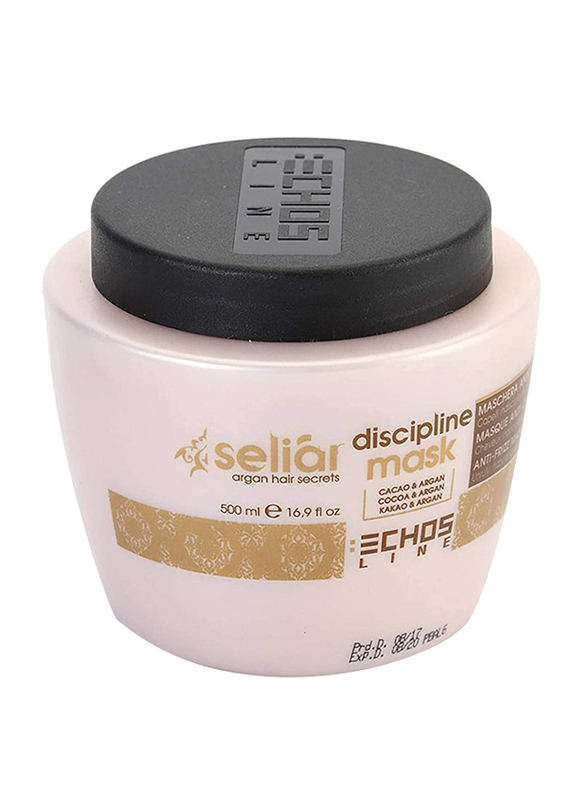 

Echosline Seliar Discipline Cocoa & Argan Mask for Damaged Hair, 500ml