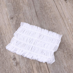 Healifty Disposable Elastic Spa Salon Non-Woven Headbands for All Hair Types, White, 150 Pieces