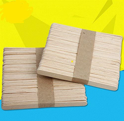Esowemsn Wax Applicator Wood Sticks for Hair Removal, Brown, 100 Pieces