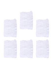 Healifty Disposable Elastic Spa Salon Non-Woven Headbands for All Hair Types, White, 150 Pieces