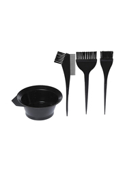 Hair Dye Brush Kit, 4 Pieces, PF-040, Black