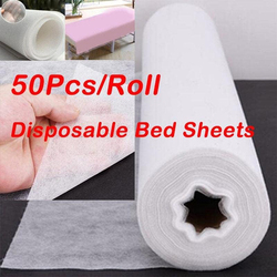 Disposable Massage Bed Sheets, 50 Sheets, White