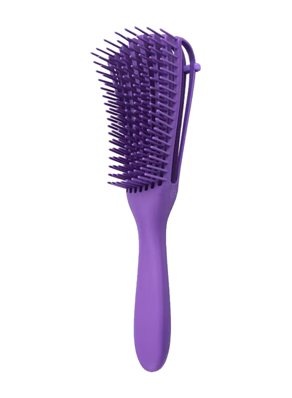 Hair Brush Purple 1 Piece Hair Care Coconut Oil Argan Oil Vitamin E DubaiStore Dubai Store