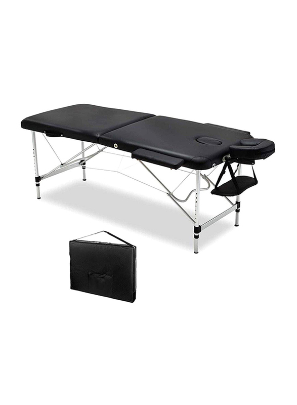 Portable Massage Spa Therapy Table Bed Aluminum Legs, MB-32027/01, Black