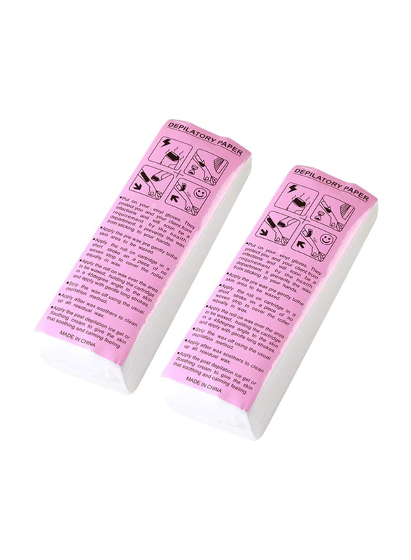 Supvox Professional Depilatory Epilator Wax Strip Hair Removal Paper, 2 Packs