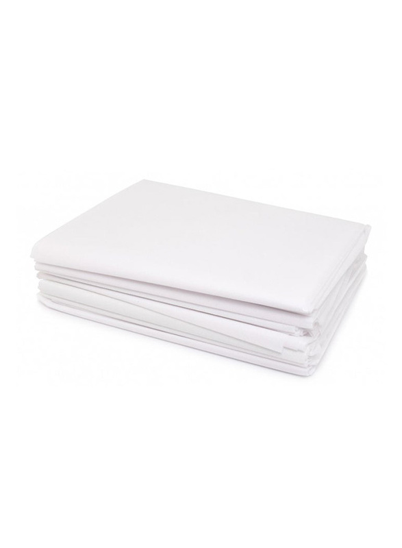 La Perla Tech Non Woven Bed Sheet, 10 Pieces, White