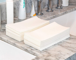 La Perla Tech Personal Hygiene Disposable Towel, 50 Pieces, White