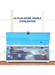 UV Sterilizer Nail Manicure Cabinet, Blue/White