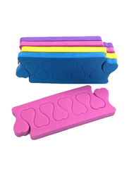 Toe Separator Manicure Tool, 50 Pieces, Blue/Pink/Yellow