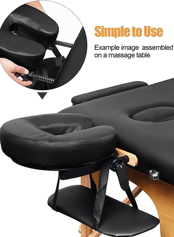 I.e. Massage Table Face Cradle, Black