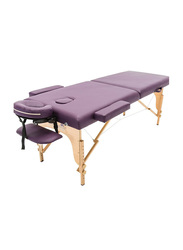 La Perla Tech Pro Beauty Portable Message Bed with Carry Case, Purple