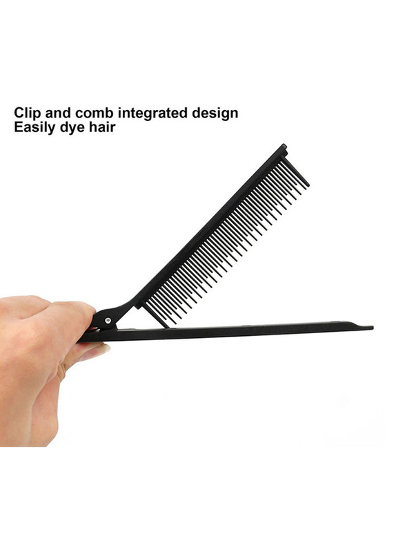 La Perla Tech Tail Clip Highlighting Comb with Non Slip Handle for All Hair Types, 1-Piece
