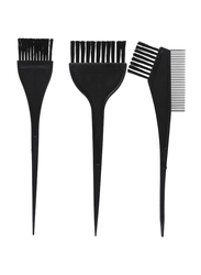 Hair Dye Brush Kit, PF-040, 4 Pieces, Black, One Size