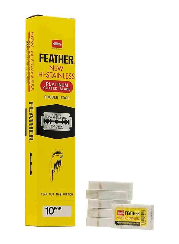 Feather Double-Edge Safety Razor Blades, 100-Piece