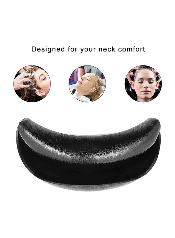 Anself Salon Silicone Neck Rest Hair Washing Sink Basin Tool, Black