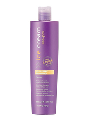 Inebrya Ice Cream Liss-Pro with Caviar Smoothing Shampoo for Rebel & Frizzy Hair, 300ml