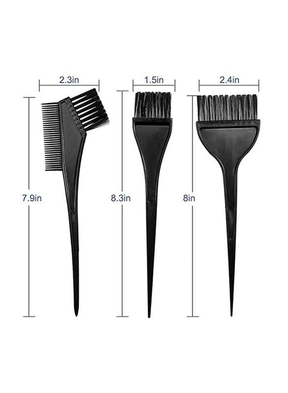 Tint Dying Colouring Applicator Tint Comb Hair with Mixing Bowl Kit, 4 Pieces