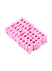 La Perla Tech Soft Sponge Finger Toe Separator, 50 Pieces, Pink