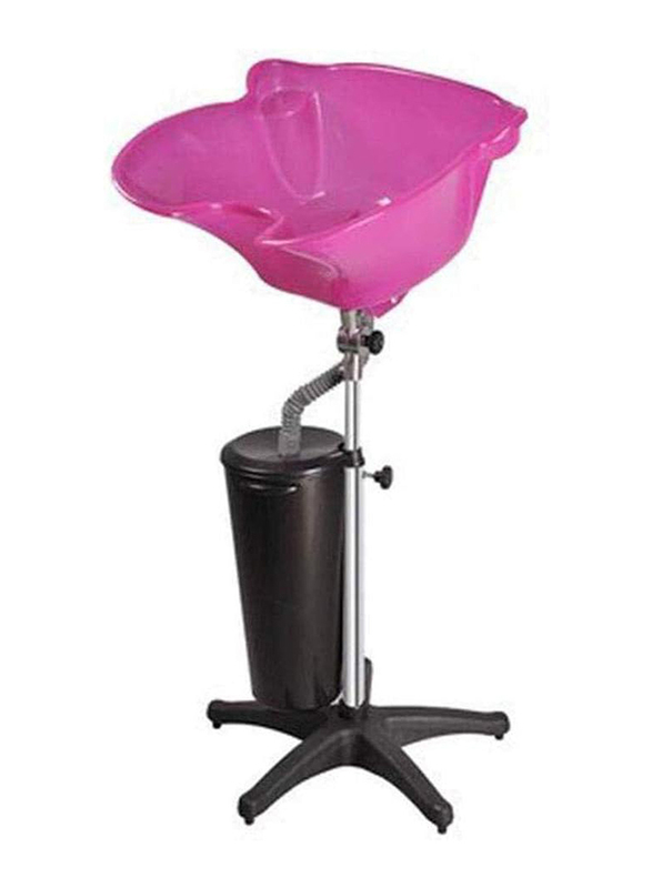 

SHKY PP Portable Hair Shampoo Basin with Adjustable Height & Drain Salon and Drainage Tank, Pink