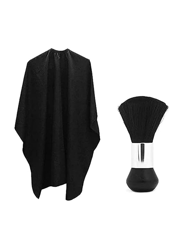 

I.e. I.E Professional Hair Salon Nylon Cape with Metal Adjustable Buckle & Neck Duster, 2 Pieces