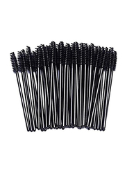 Eyelash Mascara Applicator Disposable Brush, 100 Pieces, Black