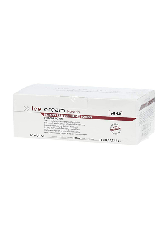 Inebrya Ice Cream Keratin Restructuring Lotion with Keratin for Dry Hair, 11ml