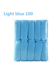 Deruida Carpet Cleaning Disposable Boot & Shoe Covers, 100 Pieces, Blue