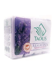 Taous Original Lavender Moroccan Peacock Soap, 4 Pieces