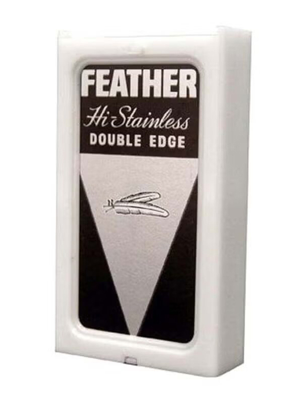 Feather Safety Razor Double Edge Razor Blades, Silver