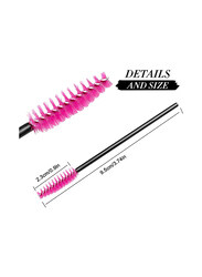 Disposable Eyelash Mascara Brushes Makeup Tool, Pink/Black