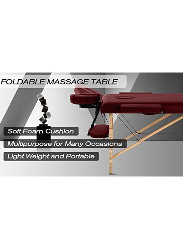 Professional Use 2 Fold Portable Heavy Duty Massage Bed