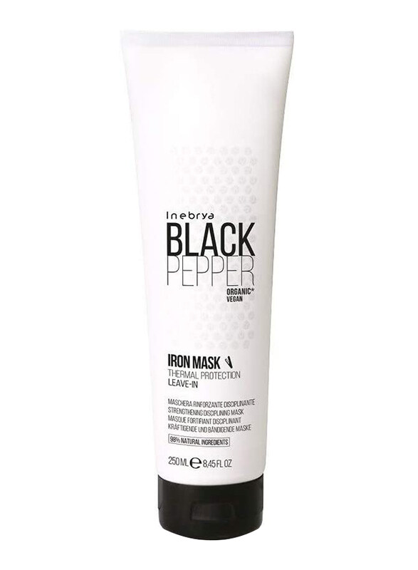 

Inebrya Black Pepper Thermal Protection Leave-In Iron Mask for All Hair Types, 250ml