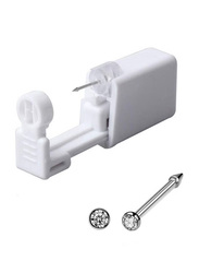 La Perla Tech Disposable Safe Sterile Ear-Nose Piercing Gun, White
