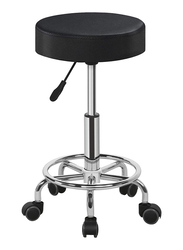 Multi-Purpose Swivel Salon Stool Chair, Black