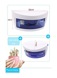 Germix UV Sterilizer for Nail Art Tools with Cabinet, Blue
