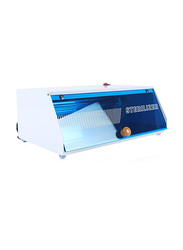 La Perla Tech UV Salon Tools Sterilizer Cabinet, White/Blue