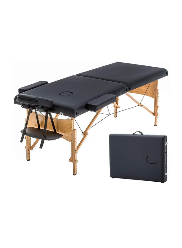 

Xkrsbs Portable Massage Bed, Black