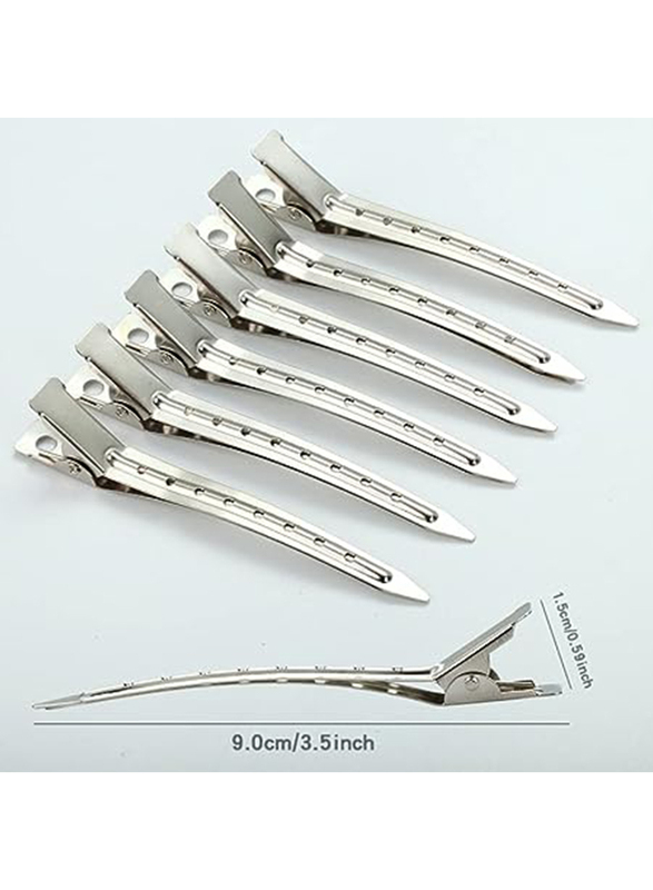 Large Duck Bill Sectioning Hair Clips, 12 Pieces