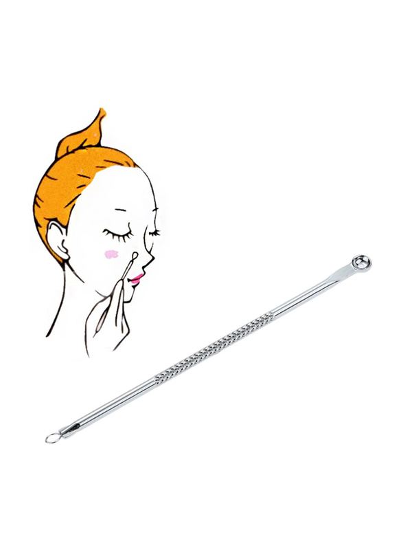 Double Ends Stainless Steel Pimple & Blackhead Remover Acne Extractor Remover Tool, 1 Piece