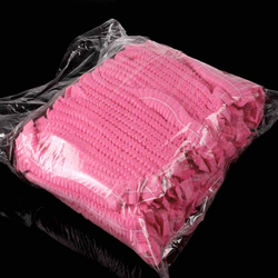 Supkeyer Net Disposable Head Covers, Pink, 100 Pieces