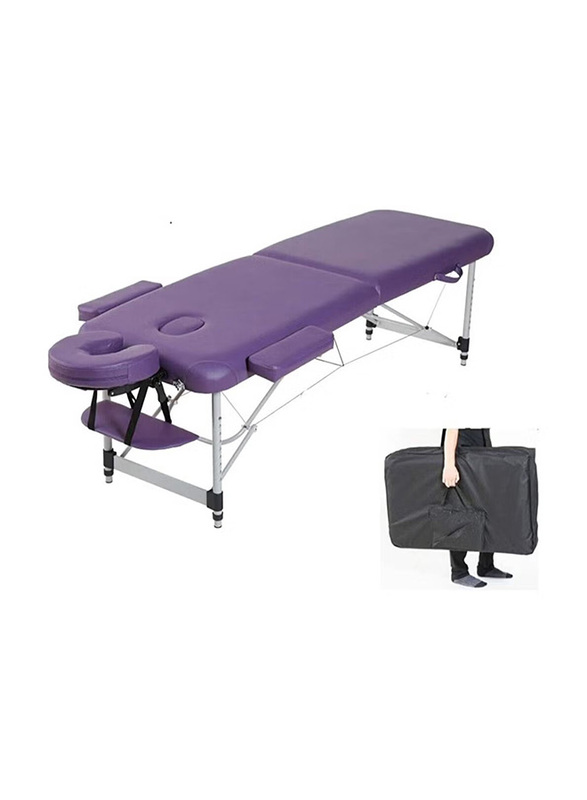 La Perla Tech Professional 2 Folding Adjustable Massage Table, Purple