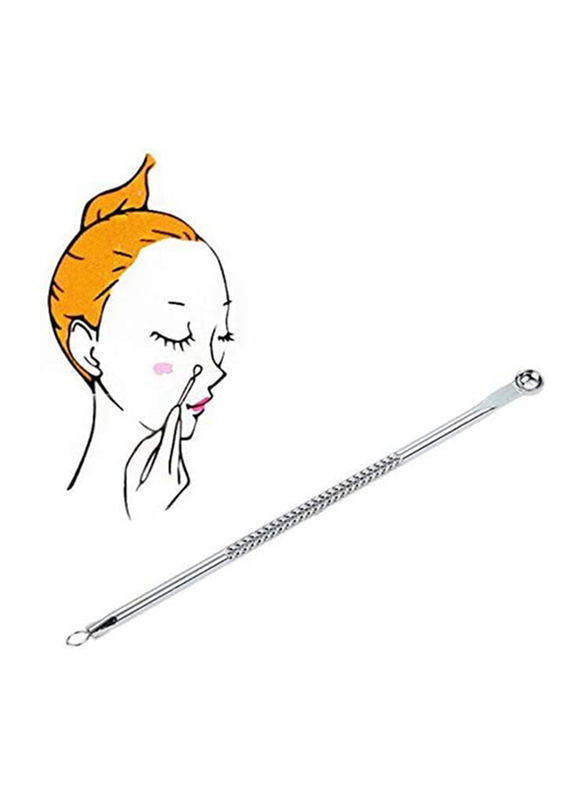 Stainless Steel Pimple & Blackhead Remover, Silver