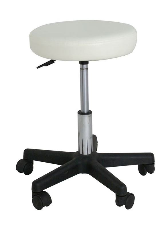 La Perla Tech Adjustable Salon Stool Hydraulic SwiveL Rolling Chair, Black