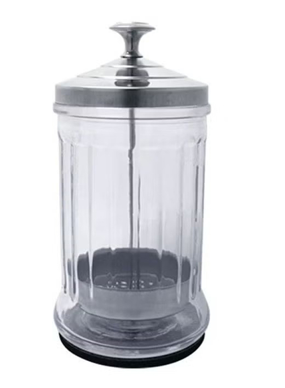 Salon Comb Sanitizing Disinfection Jar, 100ml, Transparent