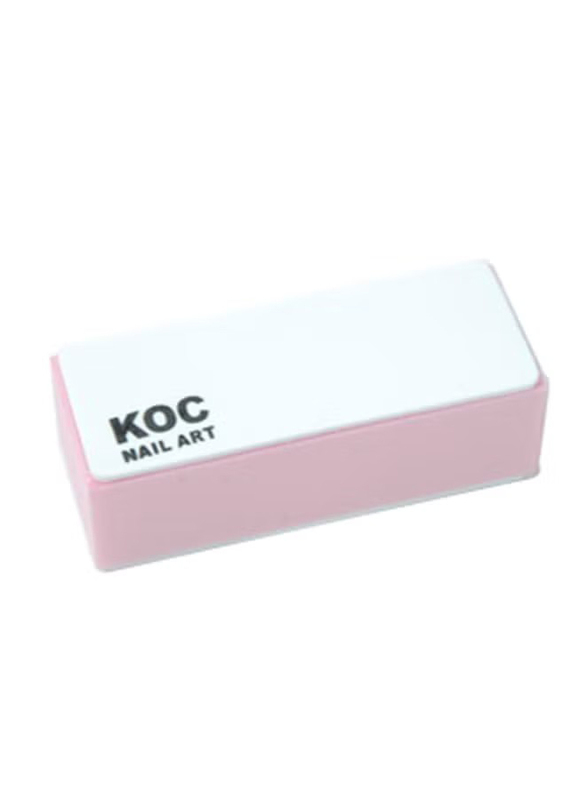KOC Nail Block, Pink/White