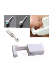 La Perla Tech Disposable Safe Sterile Ear-Nose Piercing Gun, White