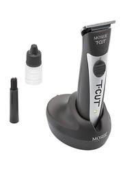 Moser T-Cut Professional Cord/Cordless Trimmer with T-Blade, 1591-0170, Black
